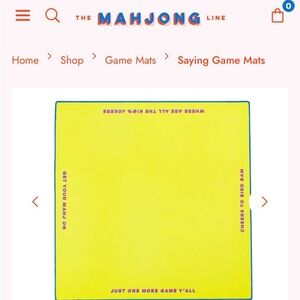 The Mahjong Line Yellow Game Mat